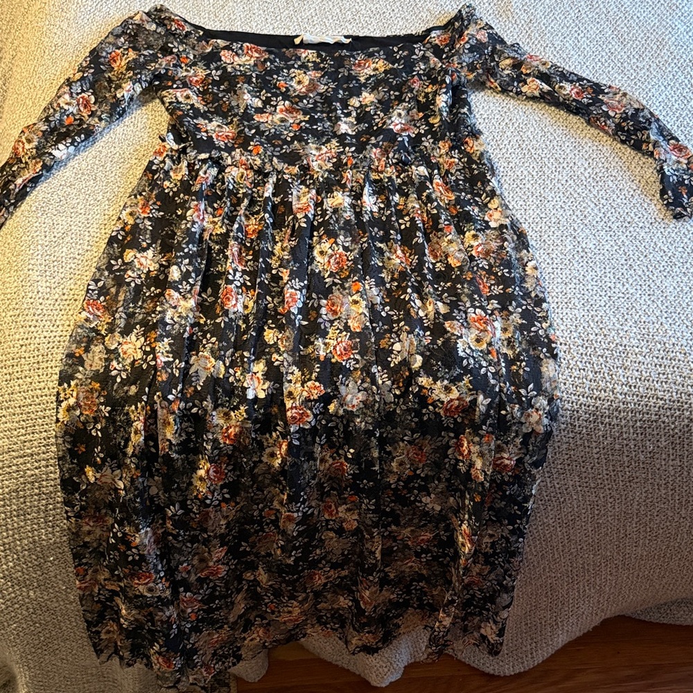Urban Outfitters Floral Black Dress